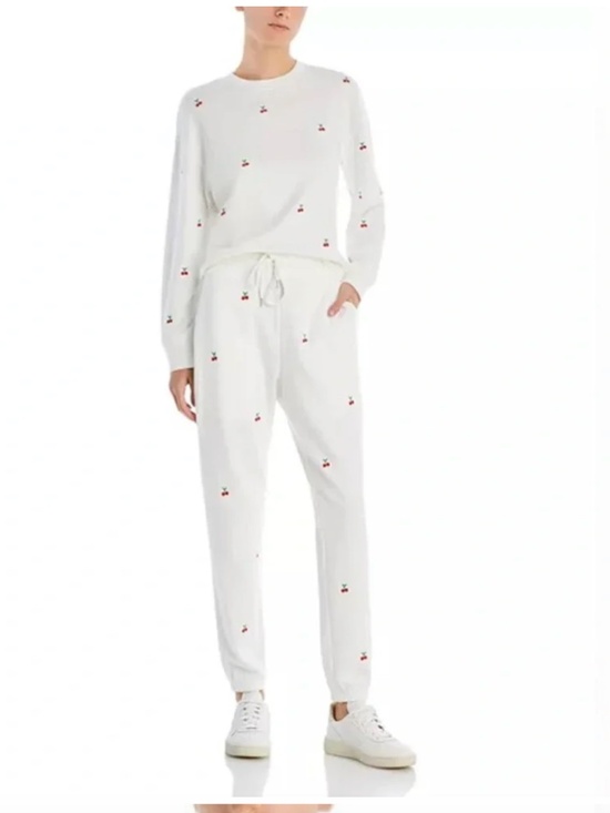 Rails Tops - Rails White Jogger Set with Cherry Print - M 🌟